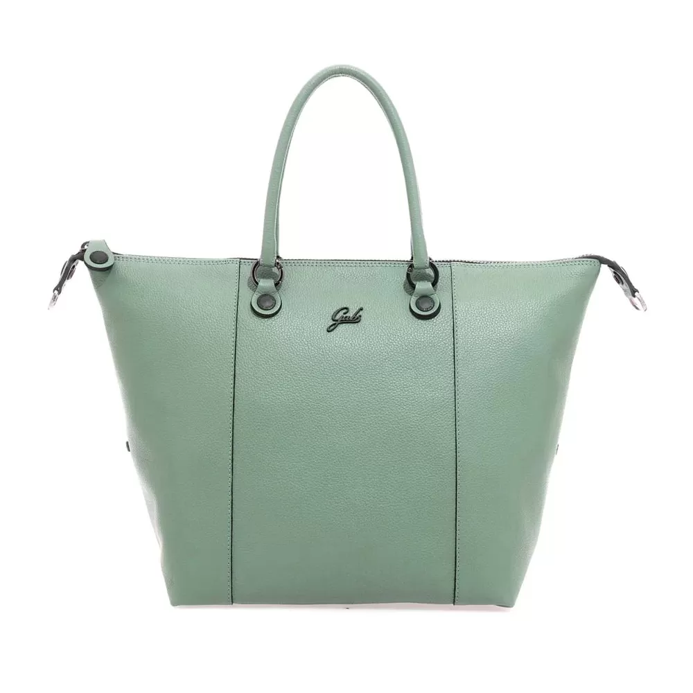 Borsa Donna a Mano con Tracolla GABS G3 PLUS in Pelle Martellata Tea Verde Large