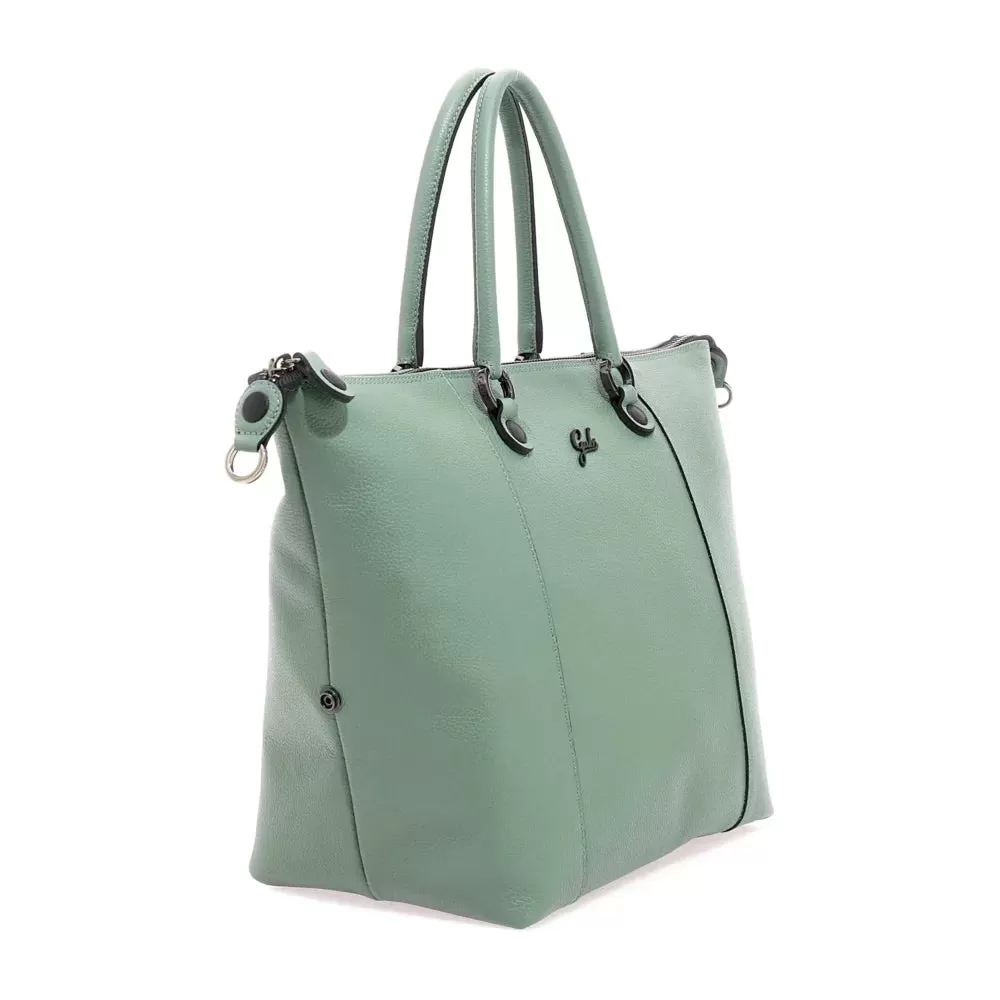 Borsa Donna a Mano con Tracolla GABS G3 PLUS in Pelle Martellata Tea Verde Large