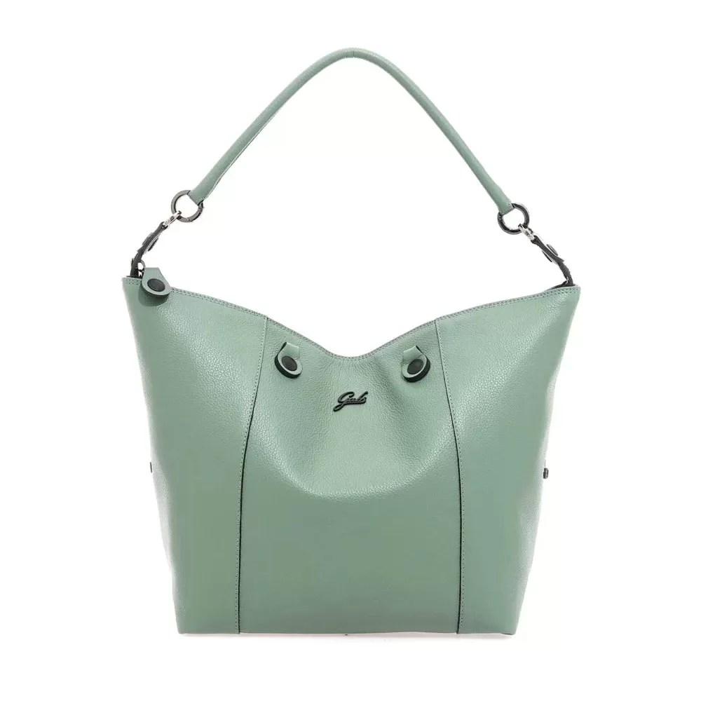 Borsa Donna a Mano con Tracolla GABS G3 PLUS in Pelle Martellata Tea Verde Large