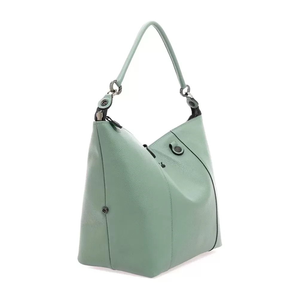 Borsa Donna a Mano con Tracolla GABS G3 PLUS in Pelle Martellata Tea Verde Large