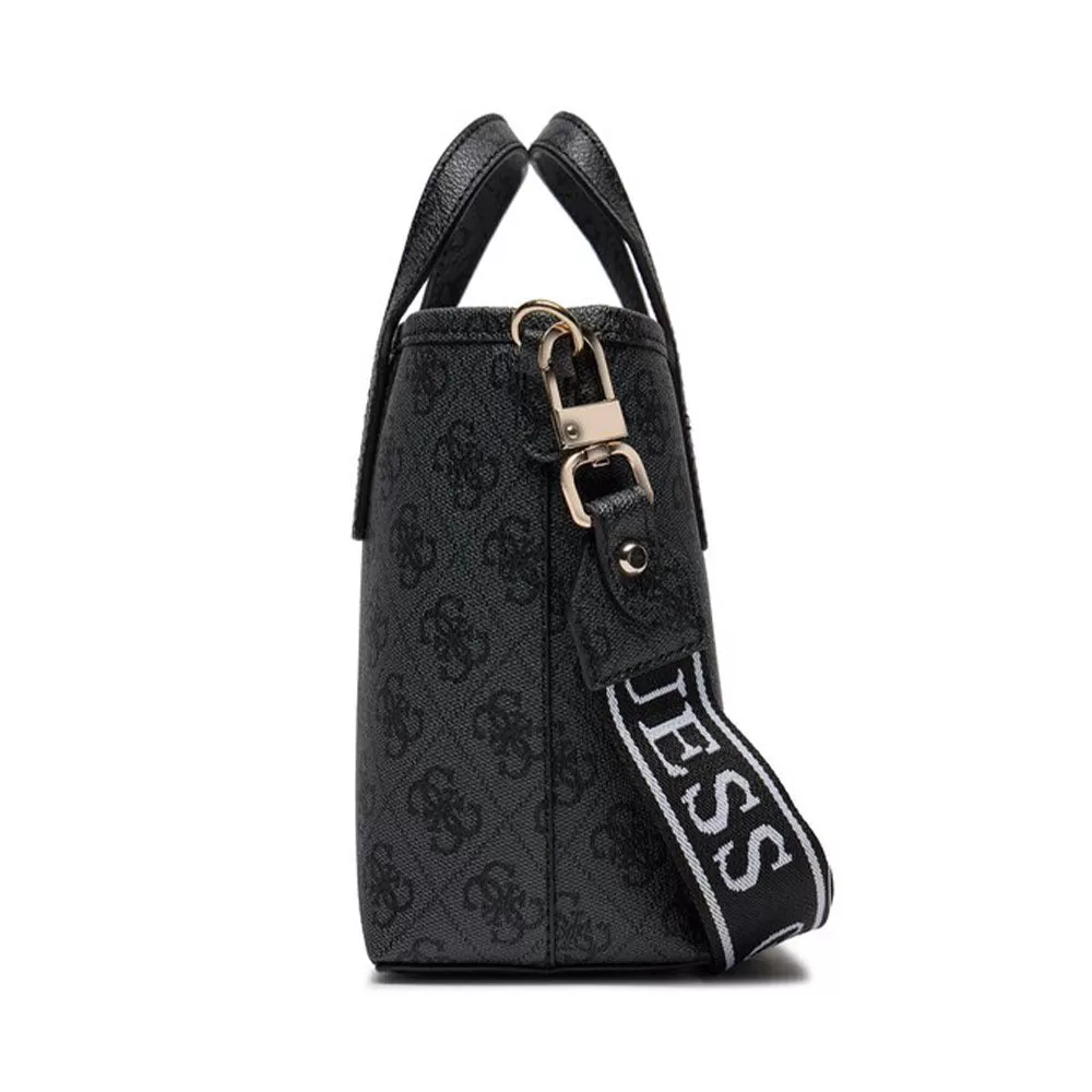 Borsa Donna a Mano con Tracolla GUESS Linea Latona Mini Colore Coal Logo