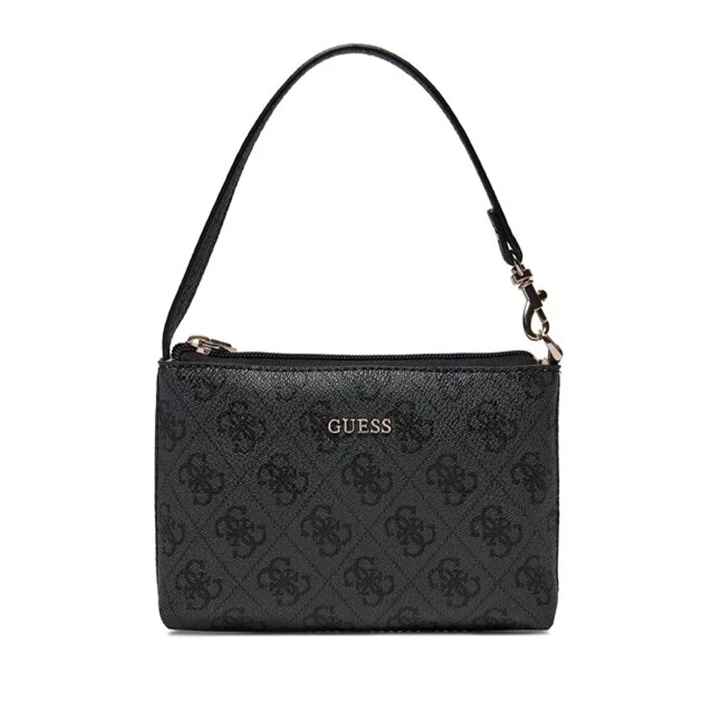 Borsa Donna a Mano con Tracolla GUESS Linea Latona Mini Colore Coal Logo