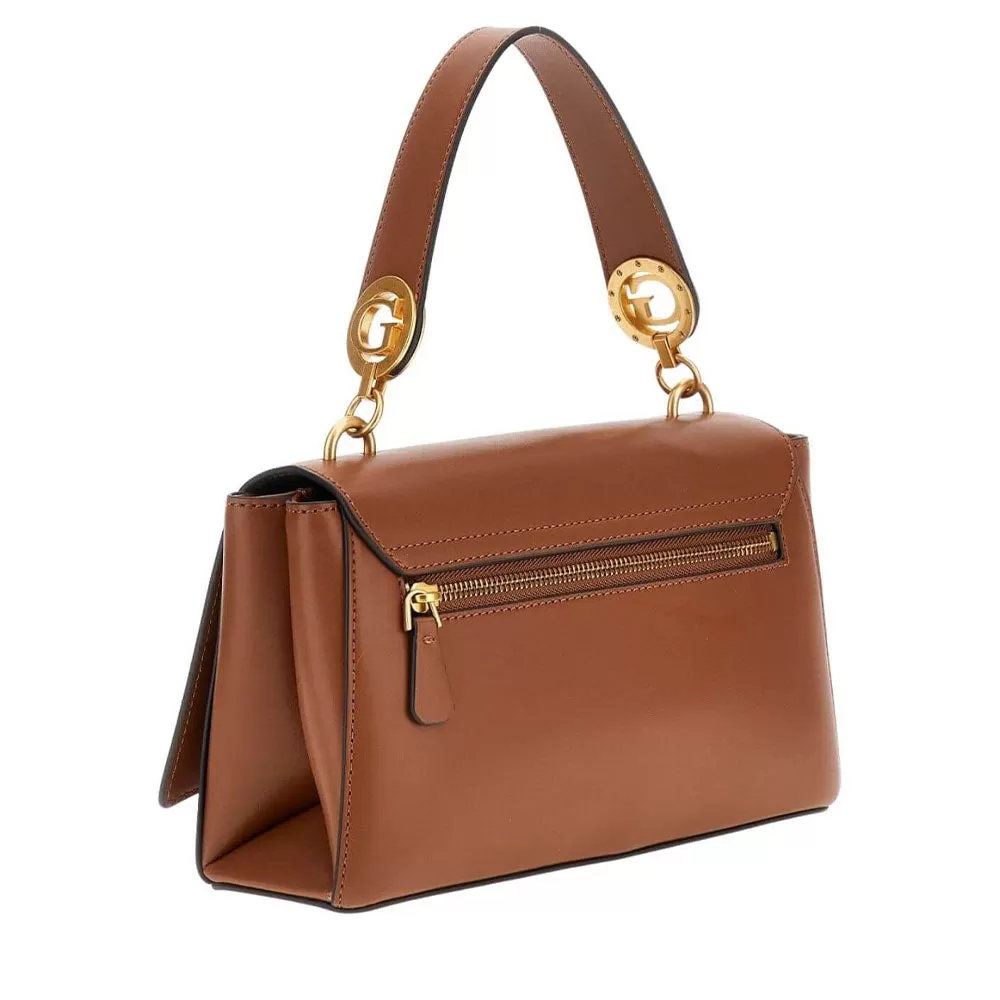 Borsa Donna a Mano con Tracolla GUESS Linea Masie colore Cognac