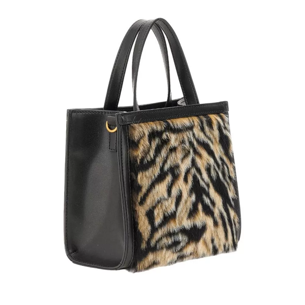 Borsa Donna a Mano GUESS Due Scomparti Linea Bergen colore Animalier