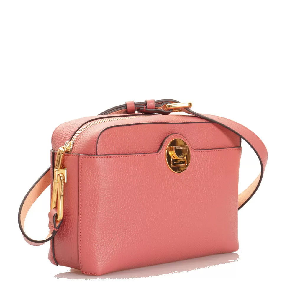 Borsa Donna a Tracolla COCCINELLE in Pelle linea Liya colore Pot - Sunrise