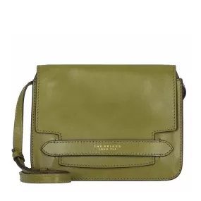 Borsa Donna a Tracolla Grande THE BRIDGE in Pelle Verde Fico linea Lucrezia