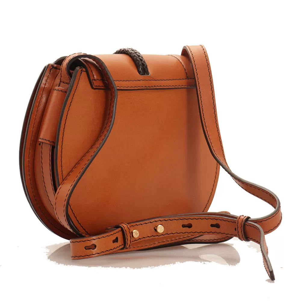 Borsa Donna Media a Tracolla THE BRIDGE in Pelle color Cognac linea Panzani Wow