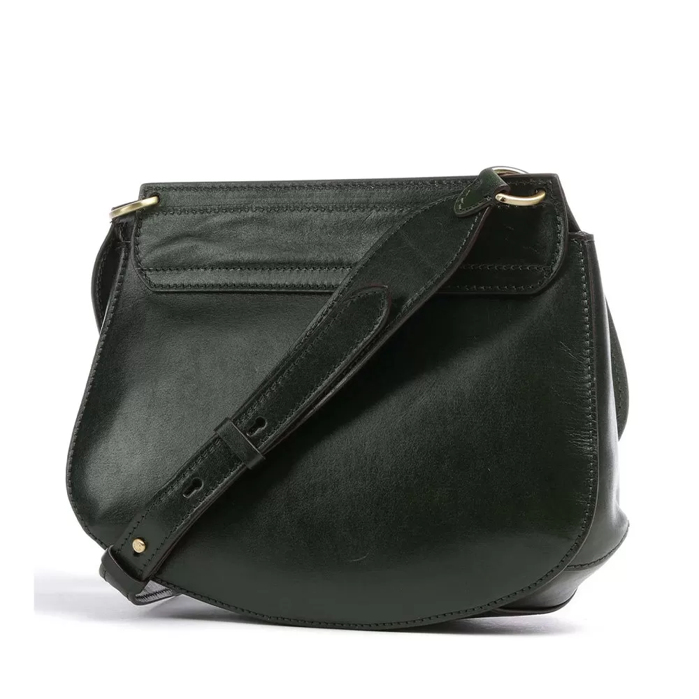 Borsa Donna Media a Tracolla THE BRIDGE linea Erica in Pelle Verde