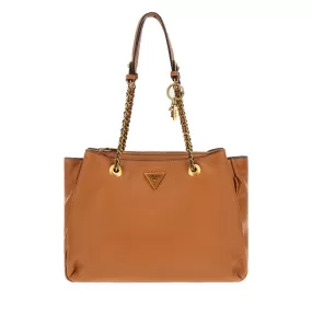 Borsa Donna Shopper a Spalla GUESS Linea Becci colore Cognac