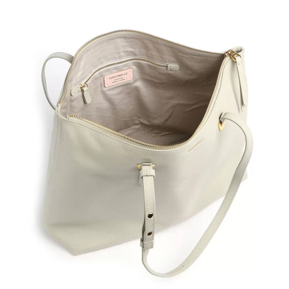 Borsa Shopping COCCINELLE Linea Lea in Pelle Gelso