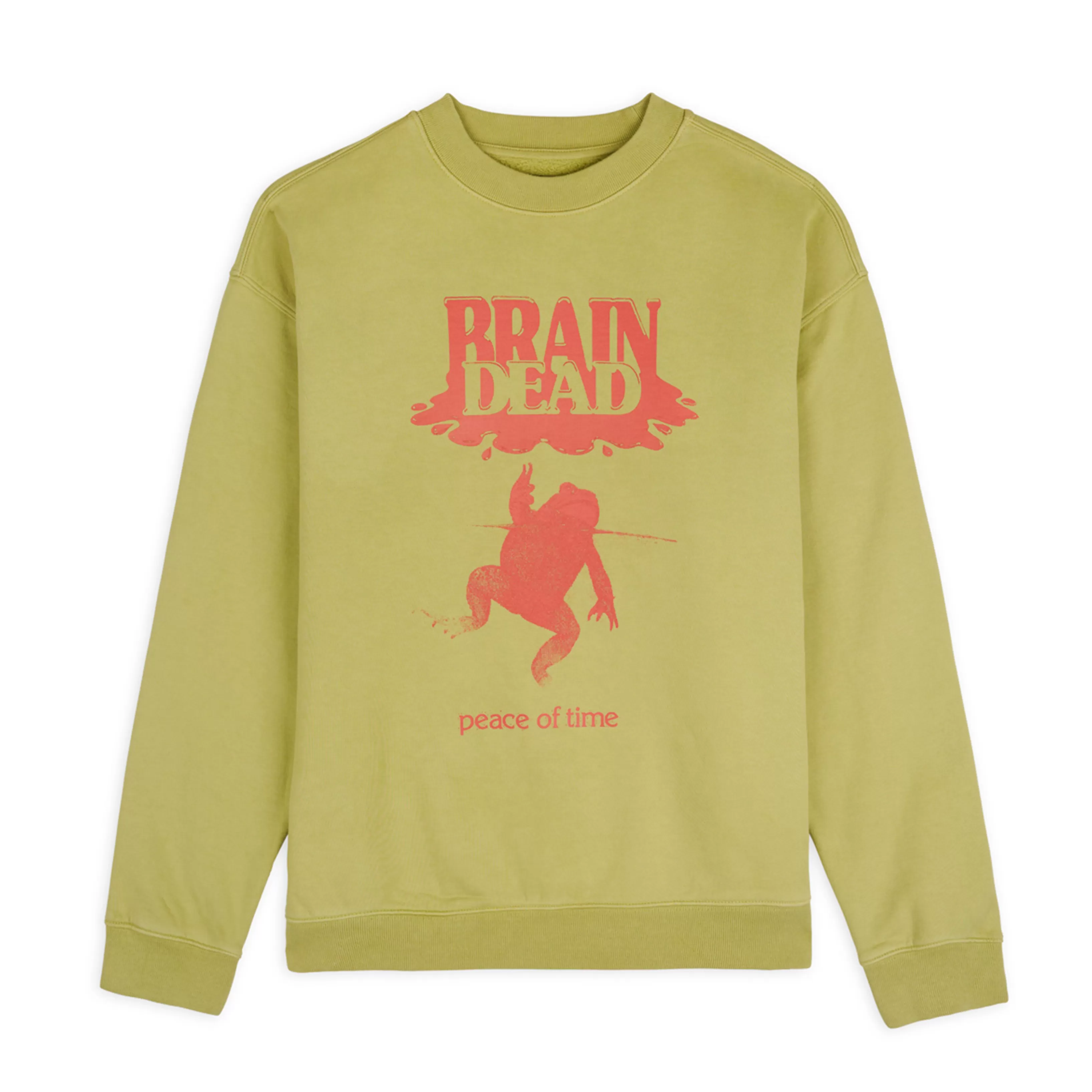 Brain Dead Peace Of Time Crew Sweat