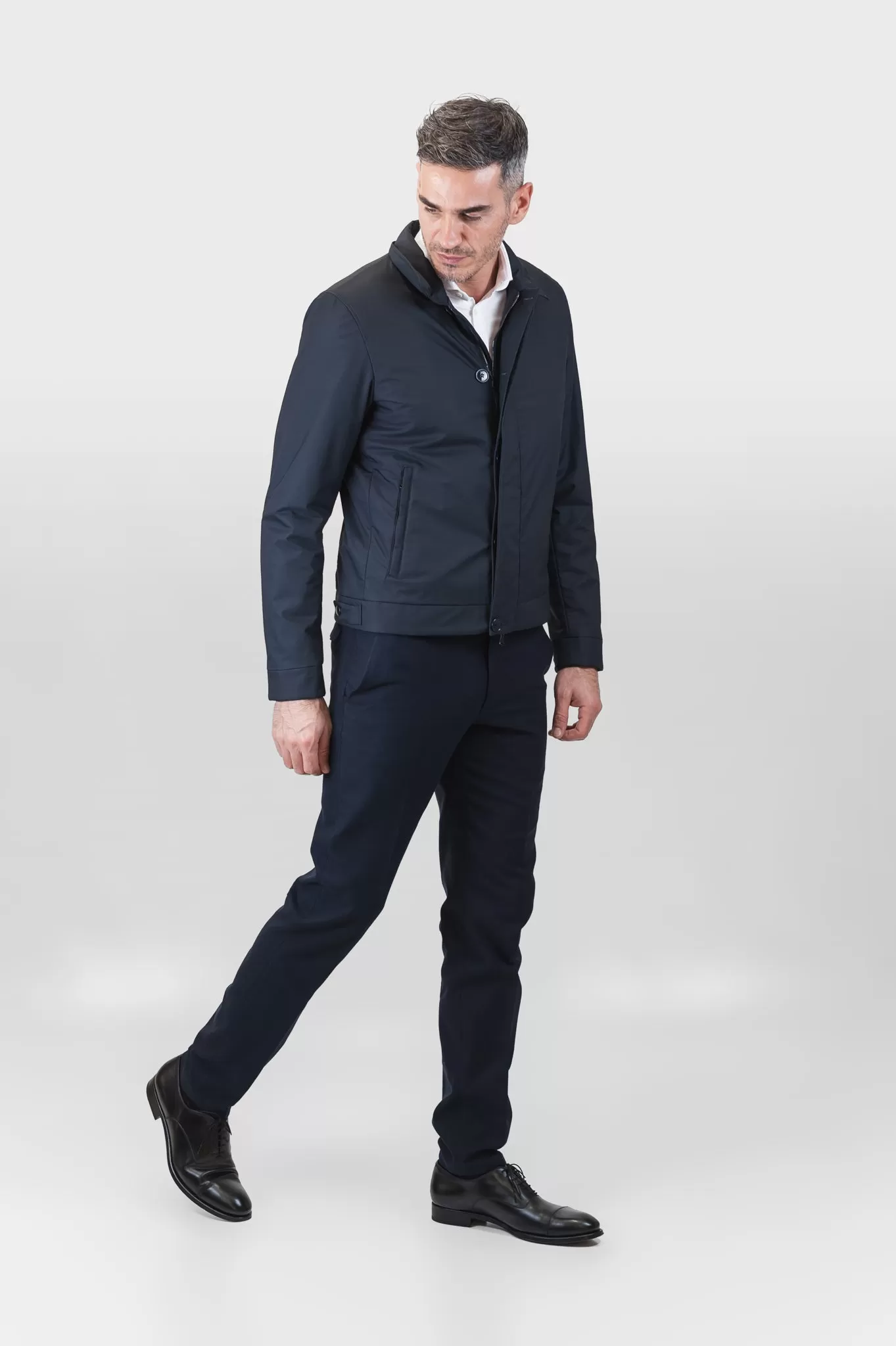 Brisse Travel Jacket Techno Wool Lam and Cashmere (dark blue)