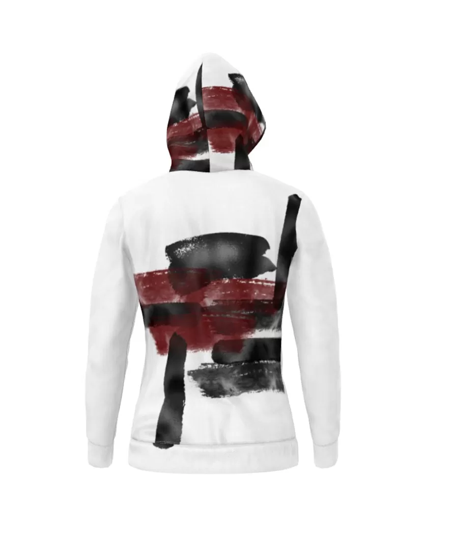 Brush Paint Pullover Hoodie