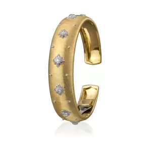 Buccellati - Macri- Cuff Bracelet with Diamonds, 18k Yellow Gold