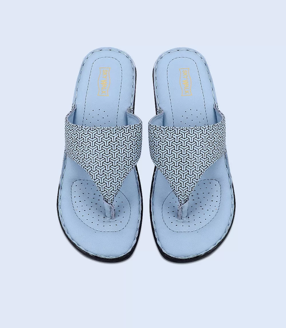 BW2449-SKY-BLUE-Women Comfort Chappal