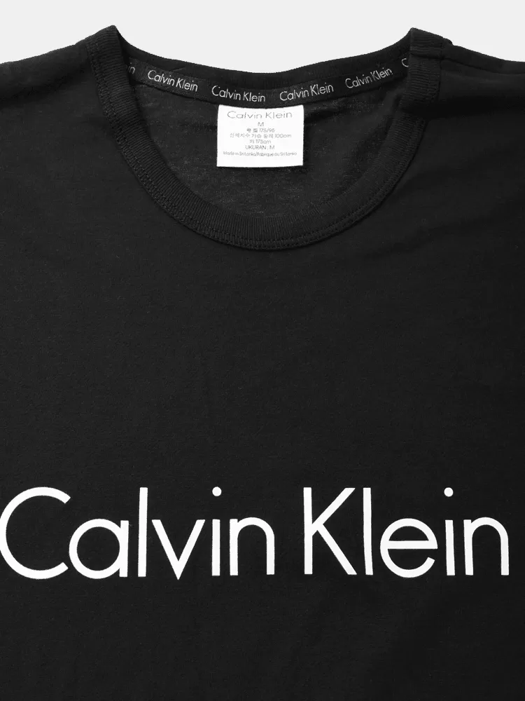 Calvin Klein Cotton Comfort Crewneck Tee - Black