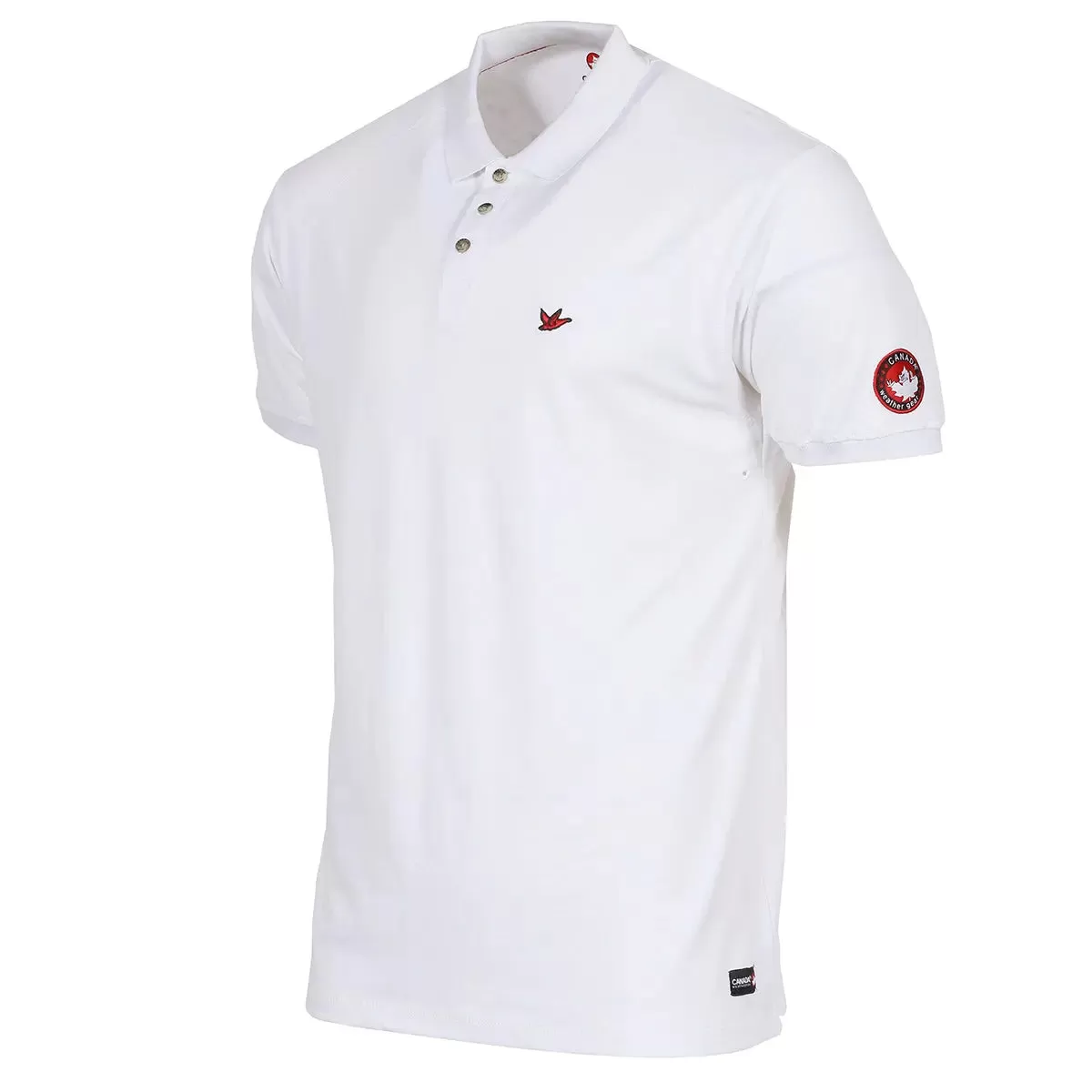 Canada Weather Gear Men's Pique Polo with Ribbed Collar and Cuff