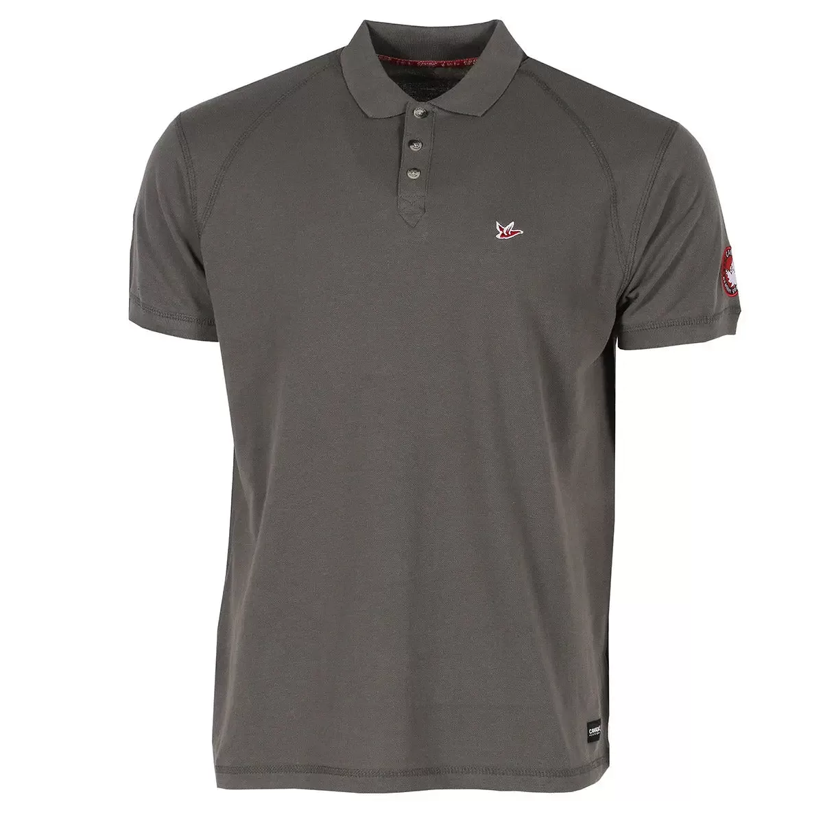 Canada Weather Gear Men's Pique Polo with Ribbed Collar and Cuff