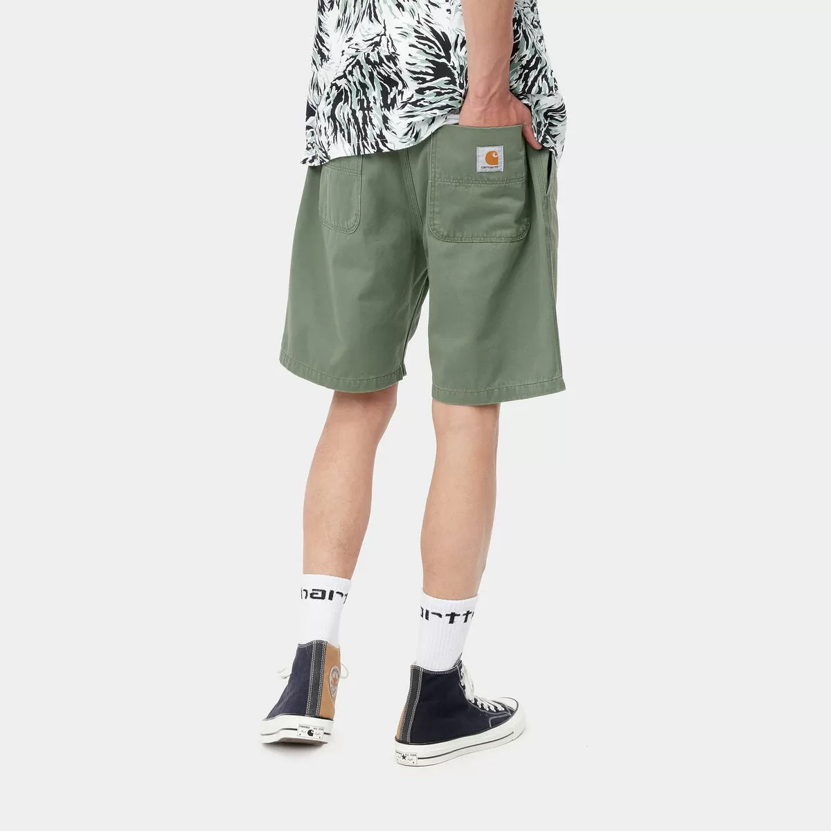 Carhartt Abbot Short Hemlock Green Stone Washed