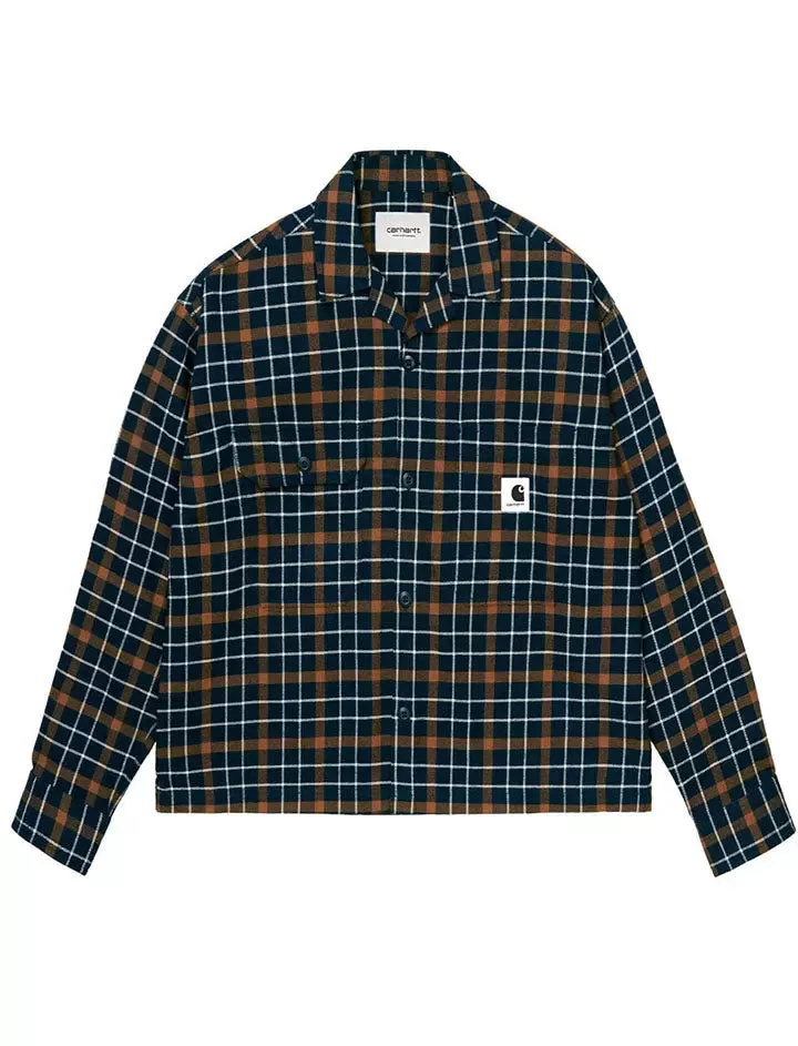 Carhartt WIP Baxter Shirt Baxter Check / Astro / Tawny