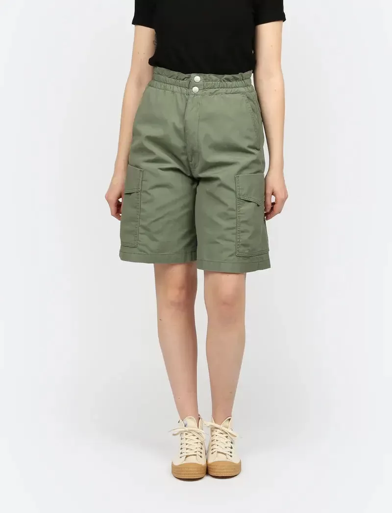 Carhartt WIP Denver Short Dollar Green Stone Washed