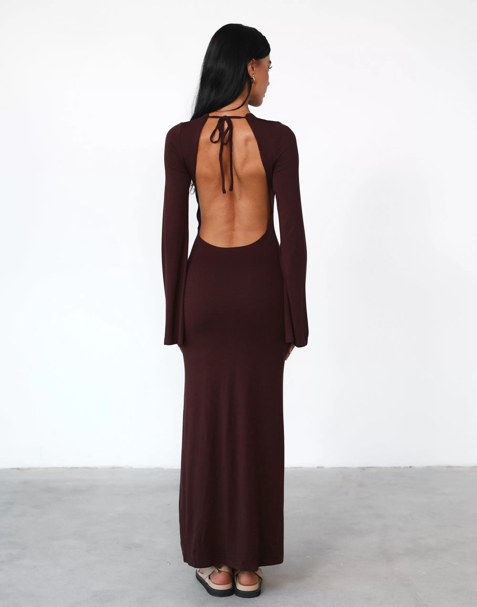 Carina Maxi Dress (Cocoa)