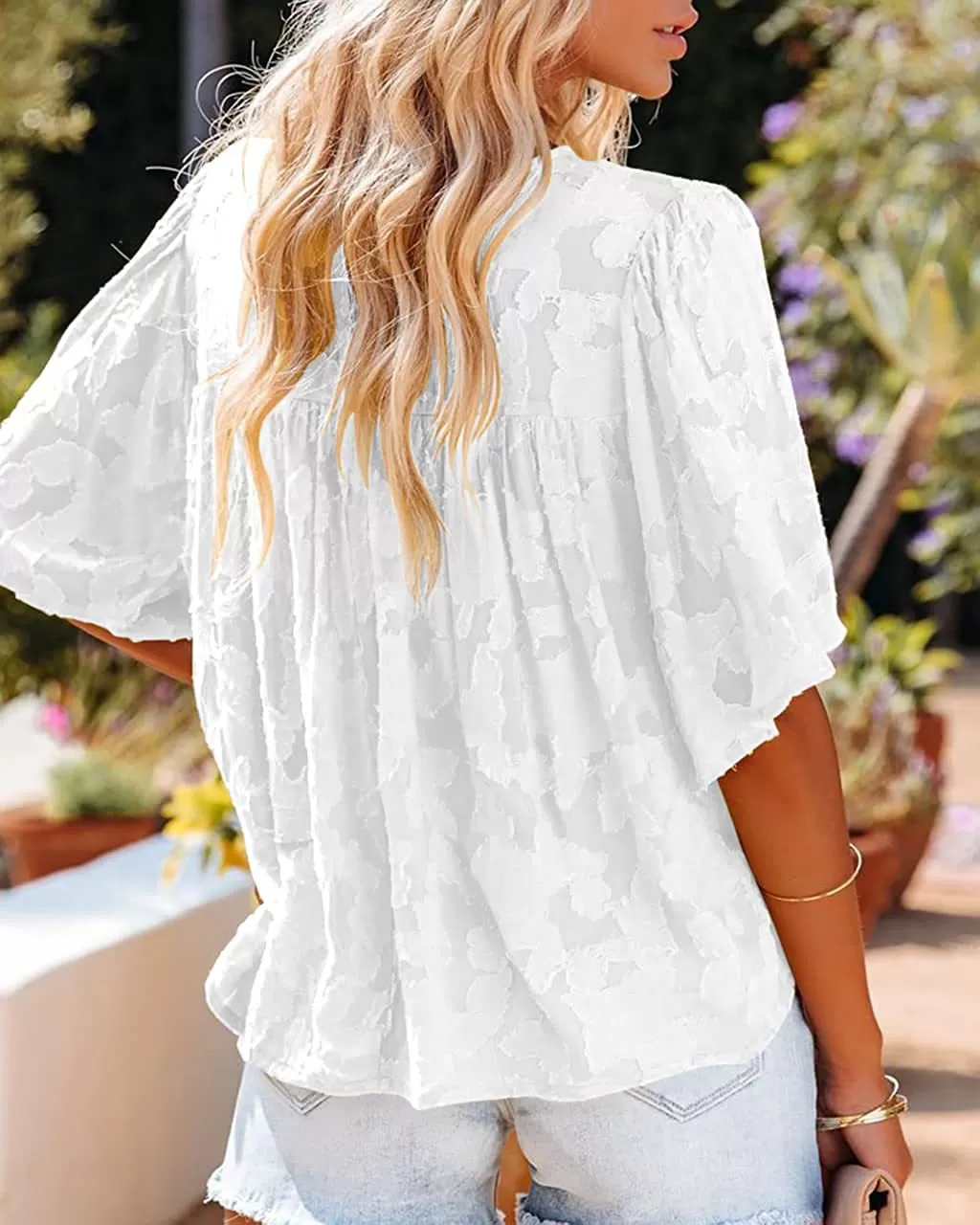 Casual Loose Round Neck Blouse Top