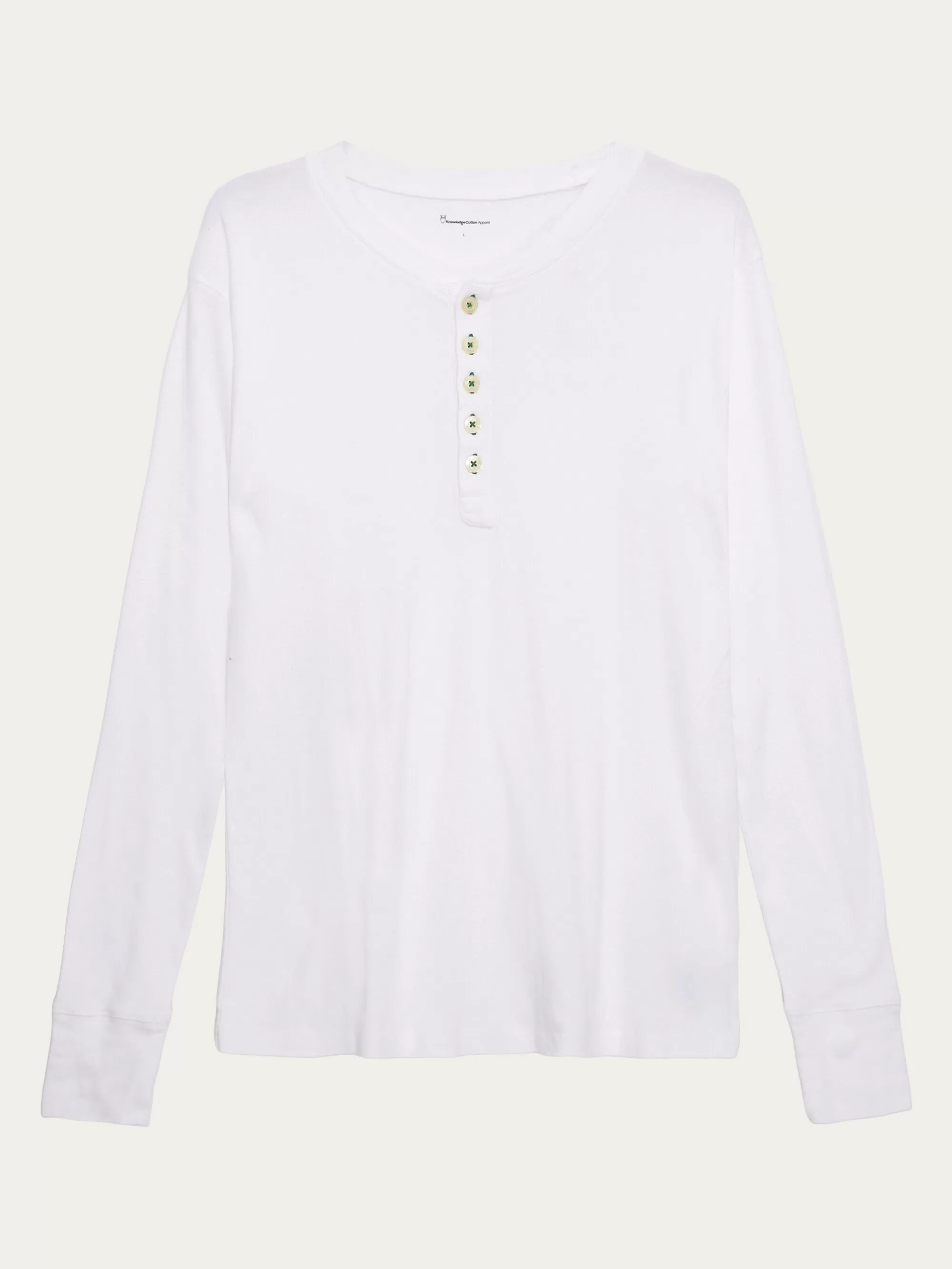 CEDAR LS Henley - Bright White