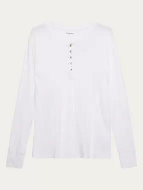 CEDAR LS Henley - Bright White