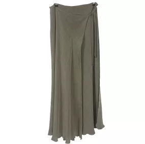 Chanel Cocoa Viscose Weave Wrap Maxi Skirt XS/S