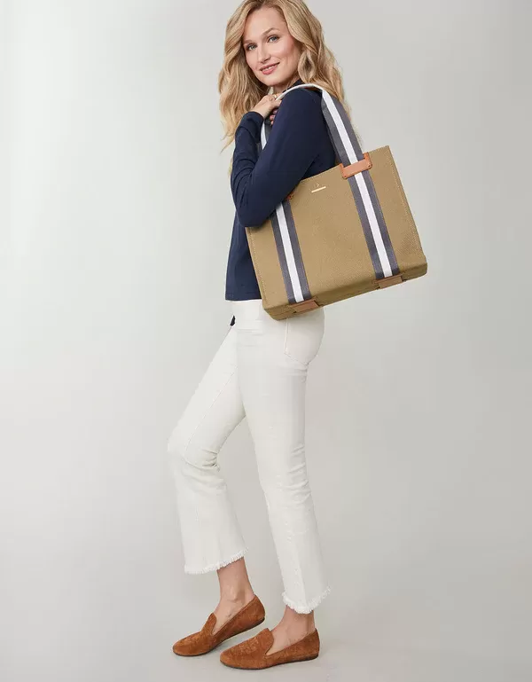 Charlie Tote in Olive Spartina