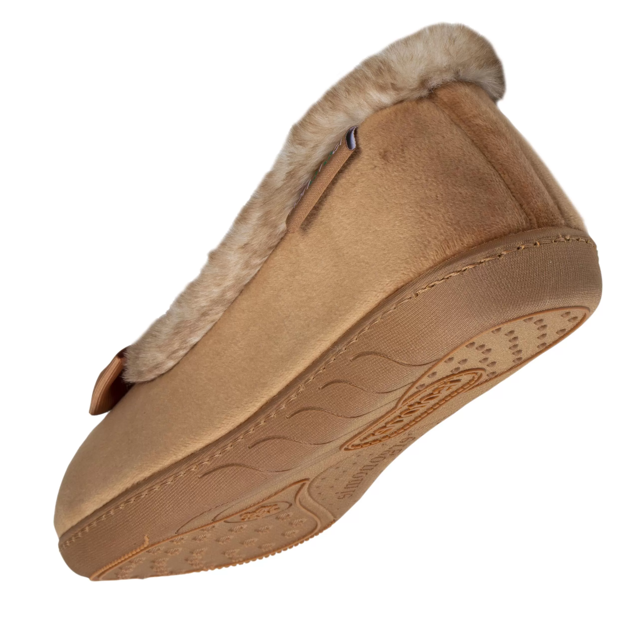 Chaussons ballerines recyclées Femme Camel