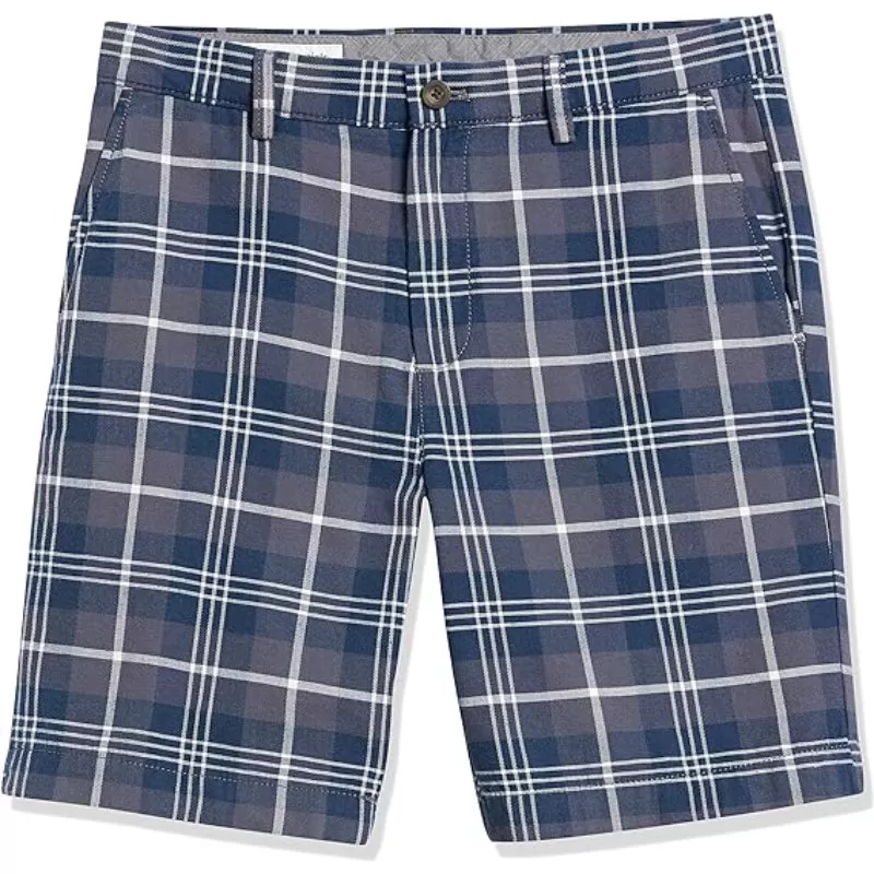 Chino Shorts With Zip Fly And Buttons