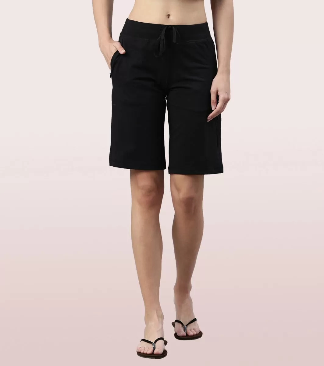 City Shorts | Cotton Knee Length Shorts