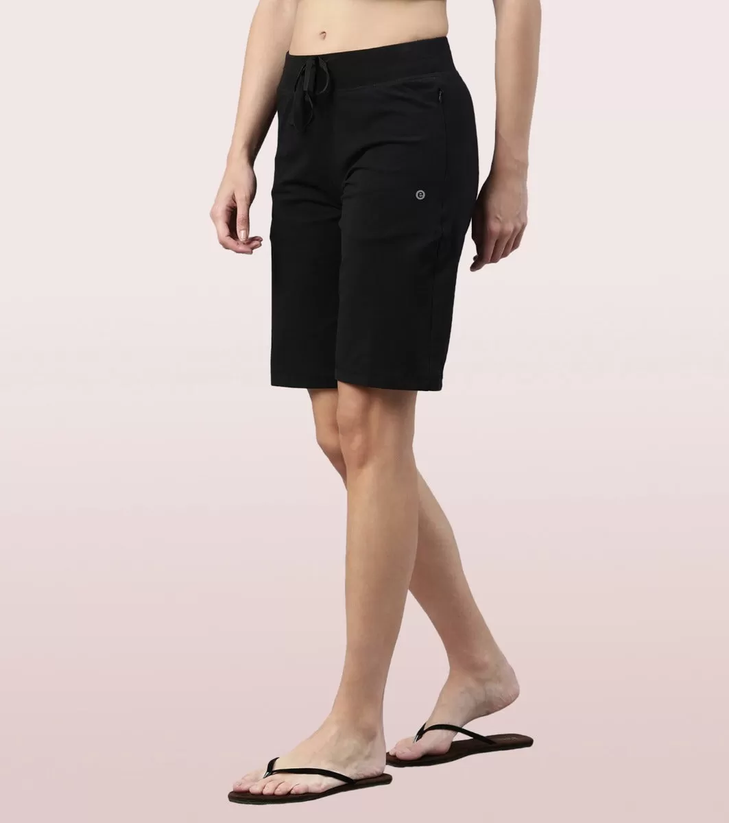 City Shorts | Cotton Knee Length Shorts