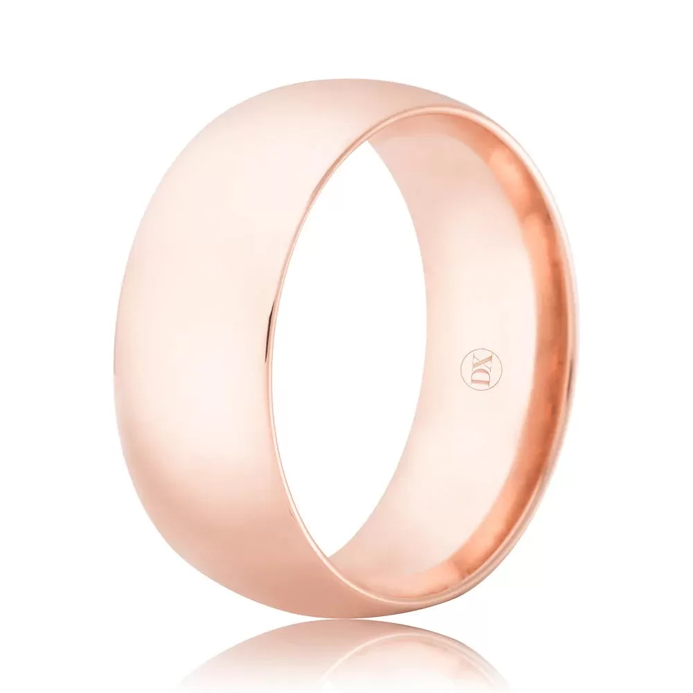 Classic Comfort 8mm - 9ct Rose Gold