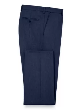 Classic Fit Essential Wool Flat Front Suit Pants | Clearance