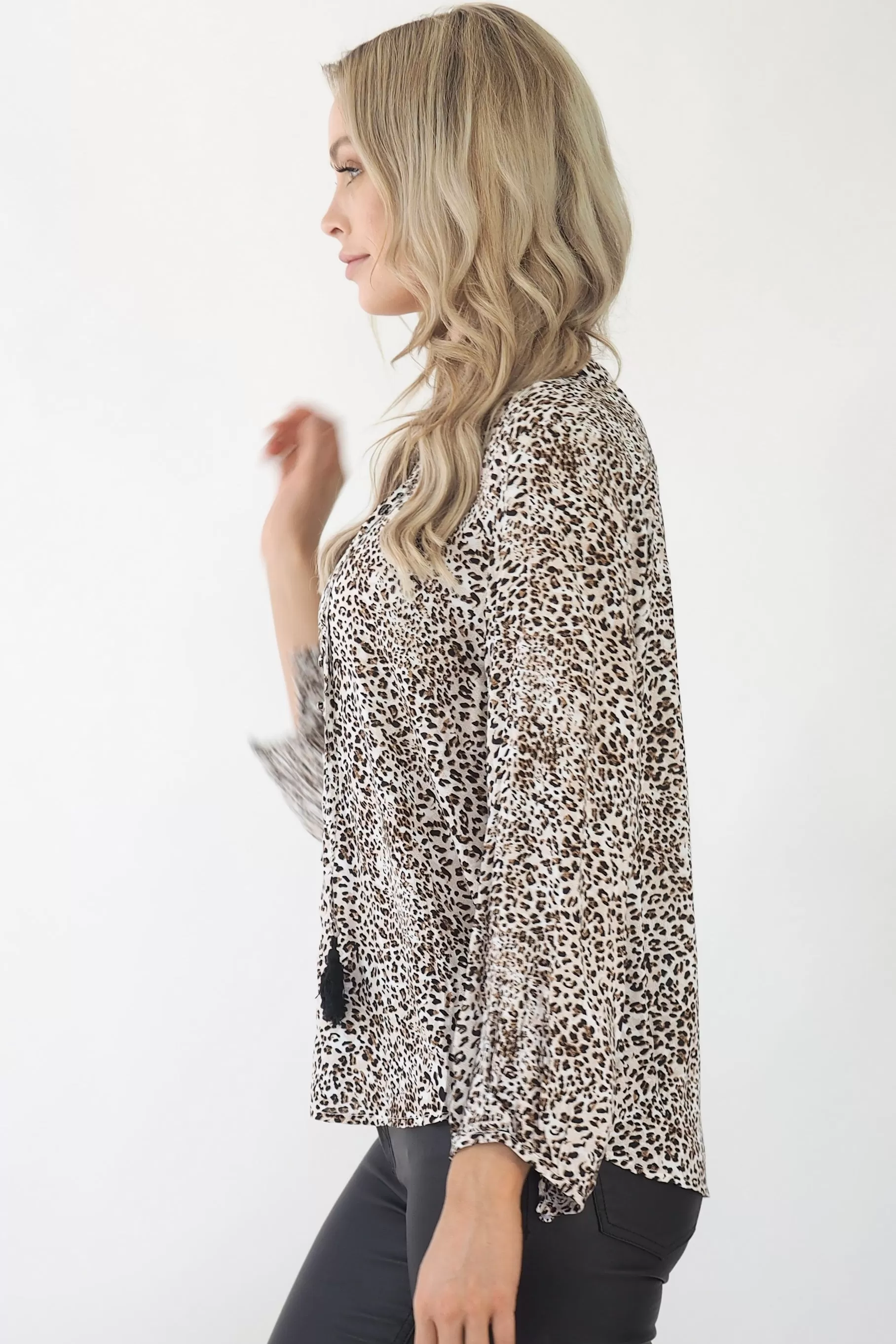 Clementine Snow leopard Top