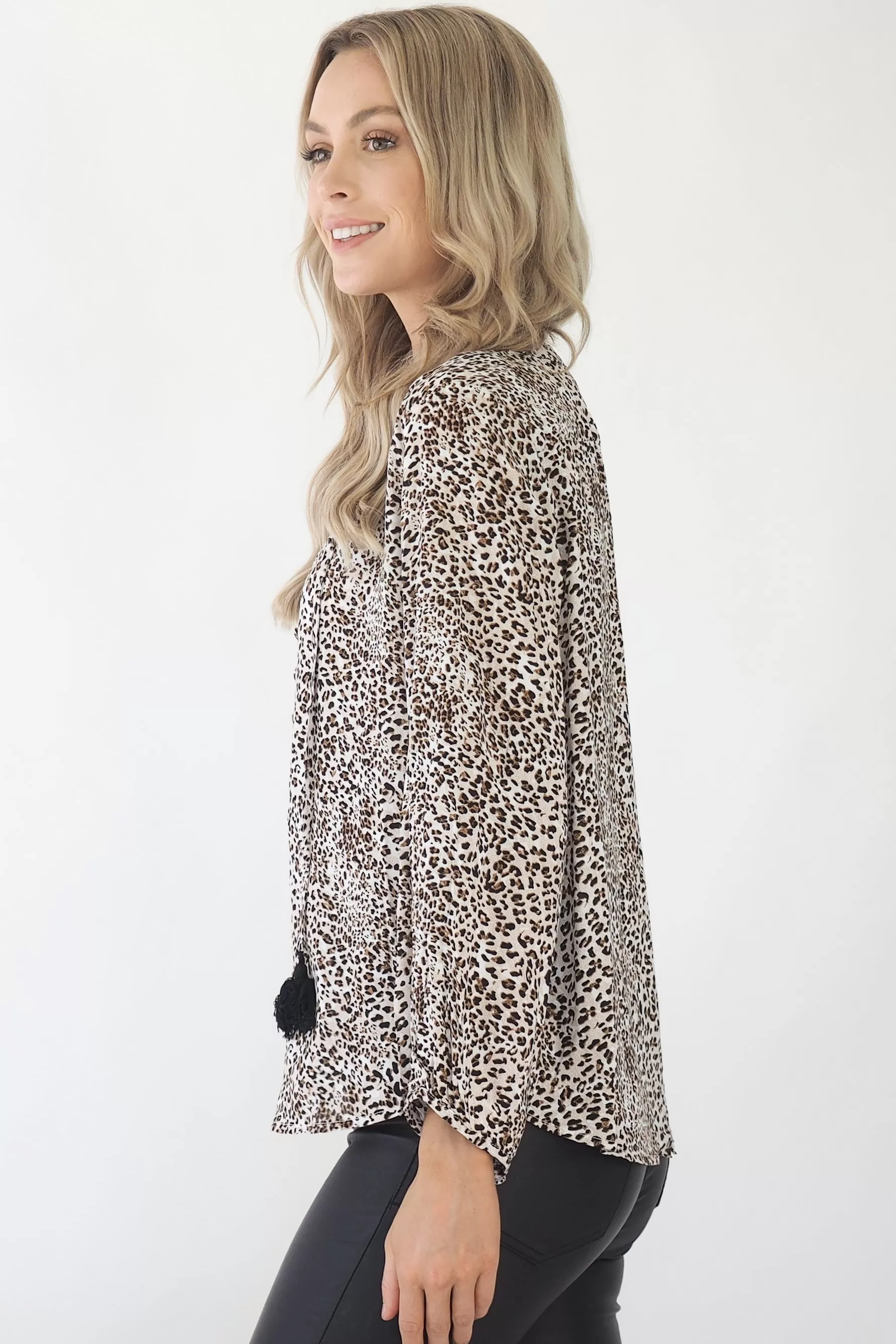 Clementine Snow leopard Top