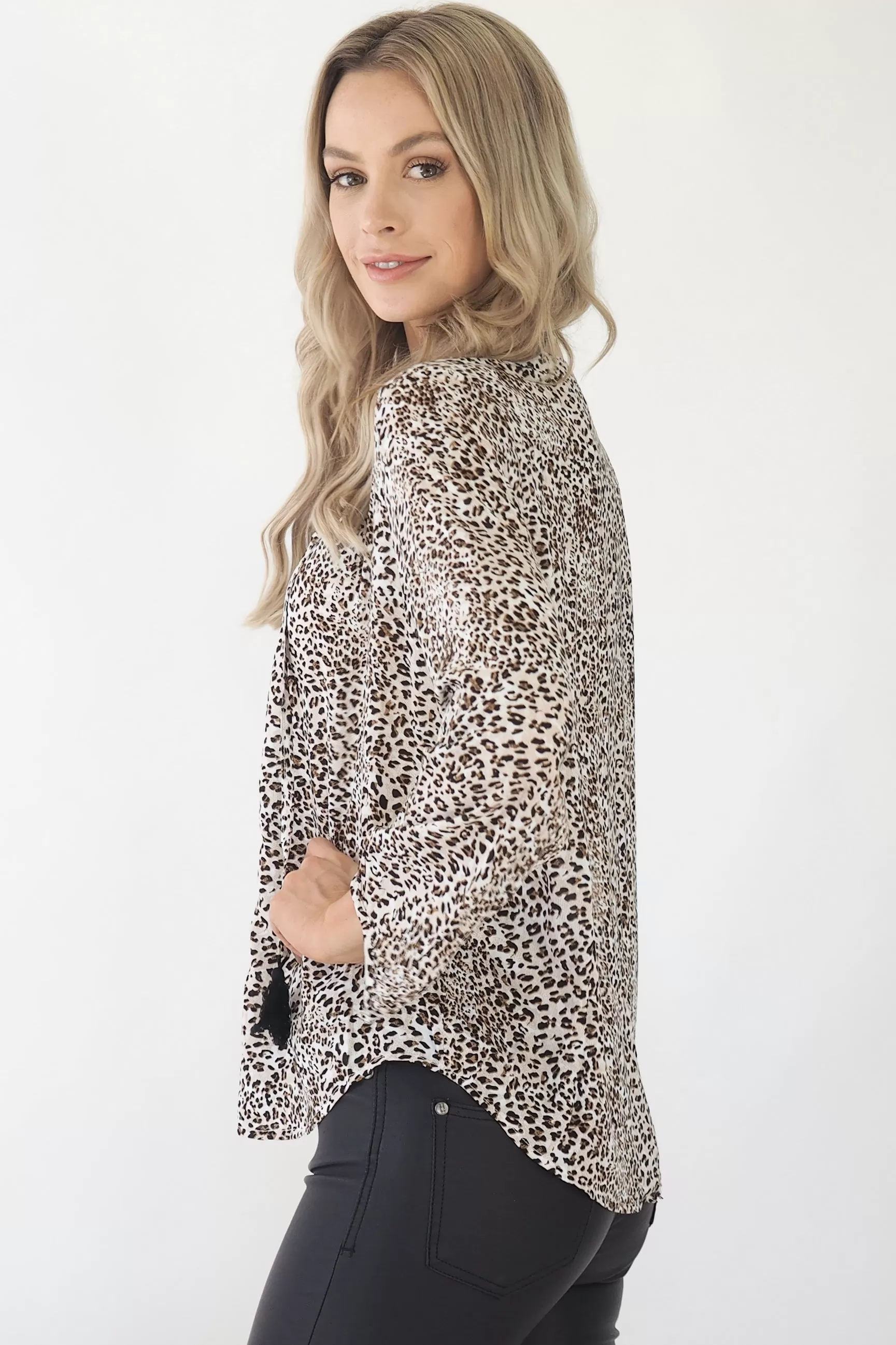 Clementine Snow leopard Top