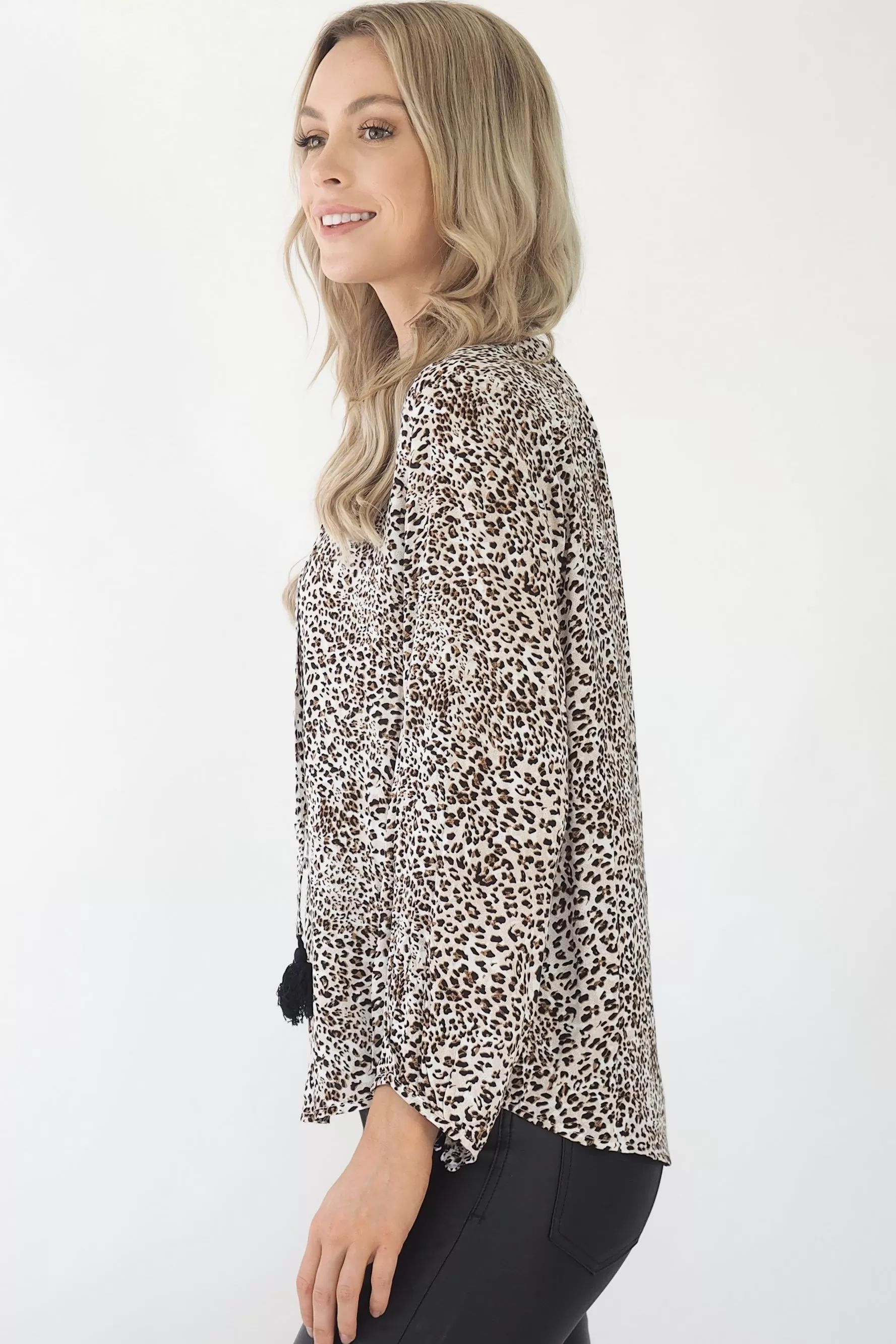 Clementine Snow leopard Top