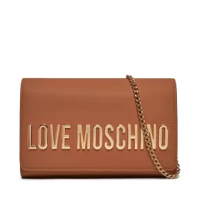 Clutch Donna con Tracolla LOVE MOSCHINO linea Smart Daily Maxi Lettering color Cammello