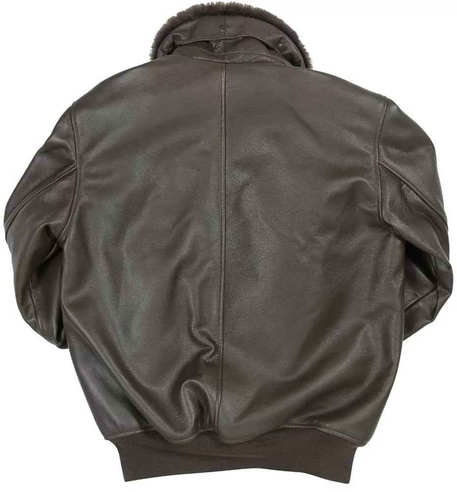 Cockpit USA Mens B-15 Cowhide Flight Jacket - Brown