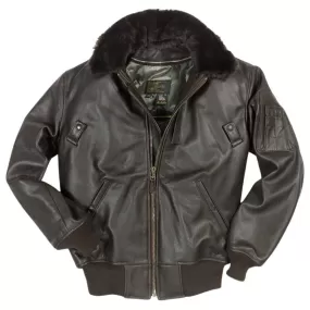 Cockpit USA Mens B-15 Cowhide Flight Jacket - Brown