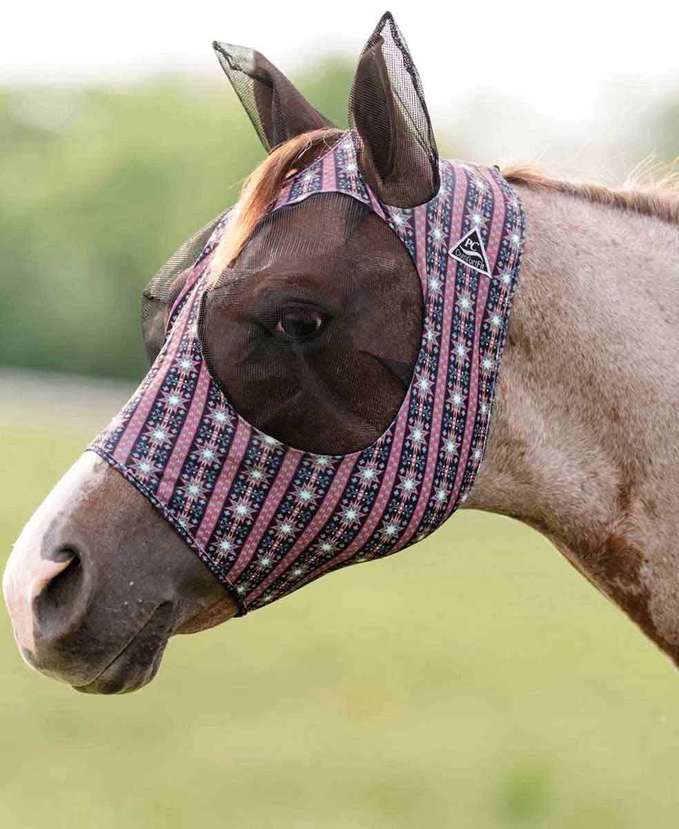 COMFORT LYCRA FLY MASK - AVERAGE HORSE