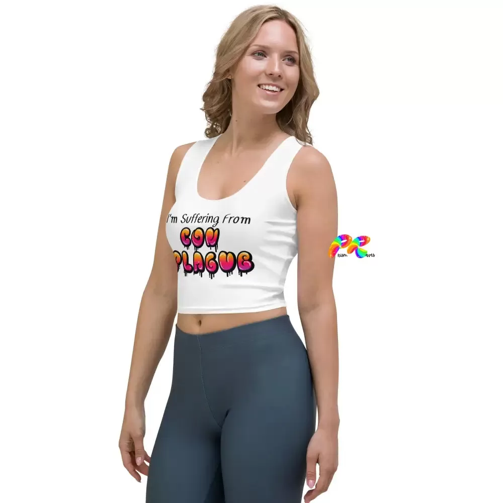 Con Plague Slim Fit Crop Top