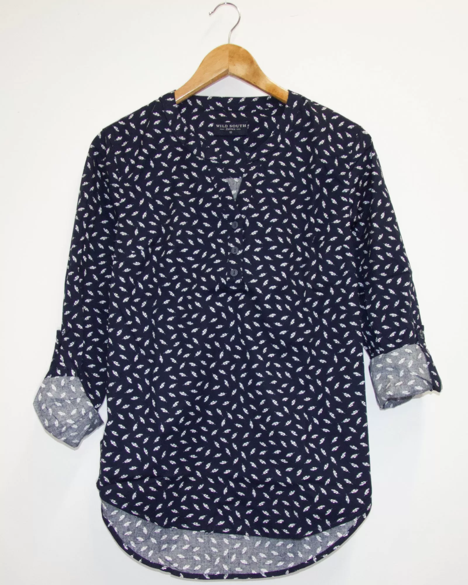 COTTON CASUAL LS TOP