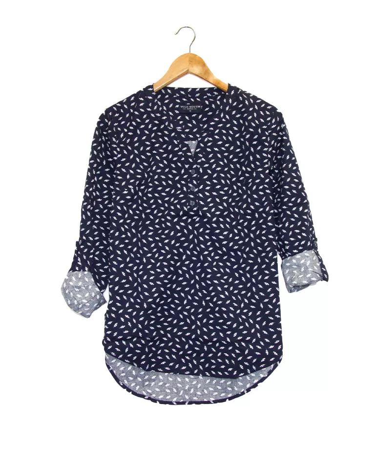 COTTON CASUAL LS TOP