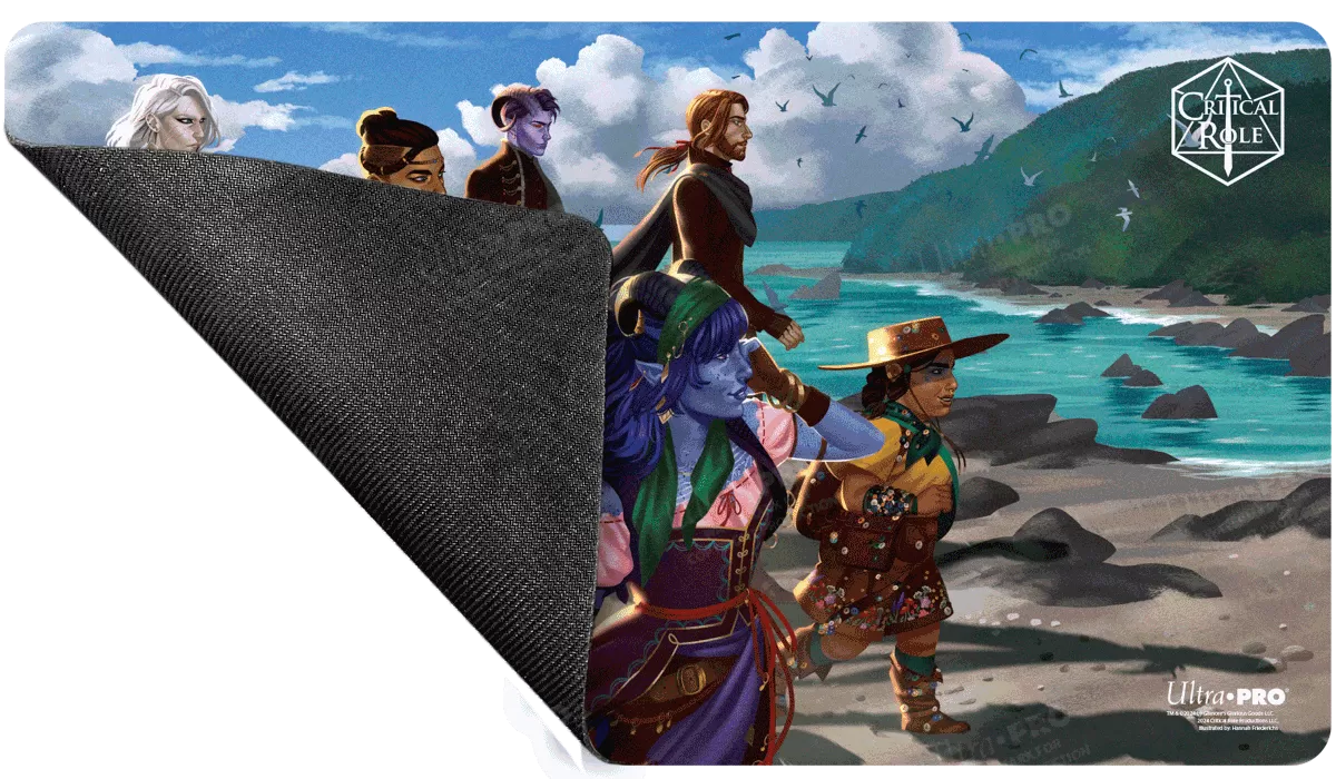 Critical Role PoD Stitched Edge Playmat - Mighty Nein Reunited