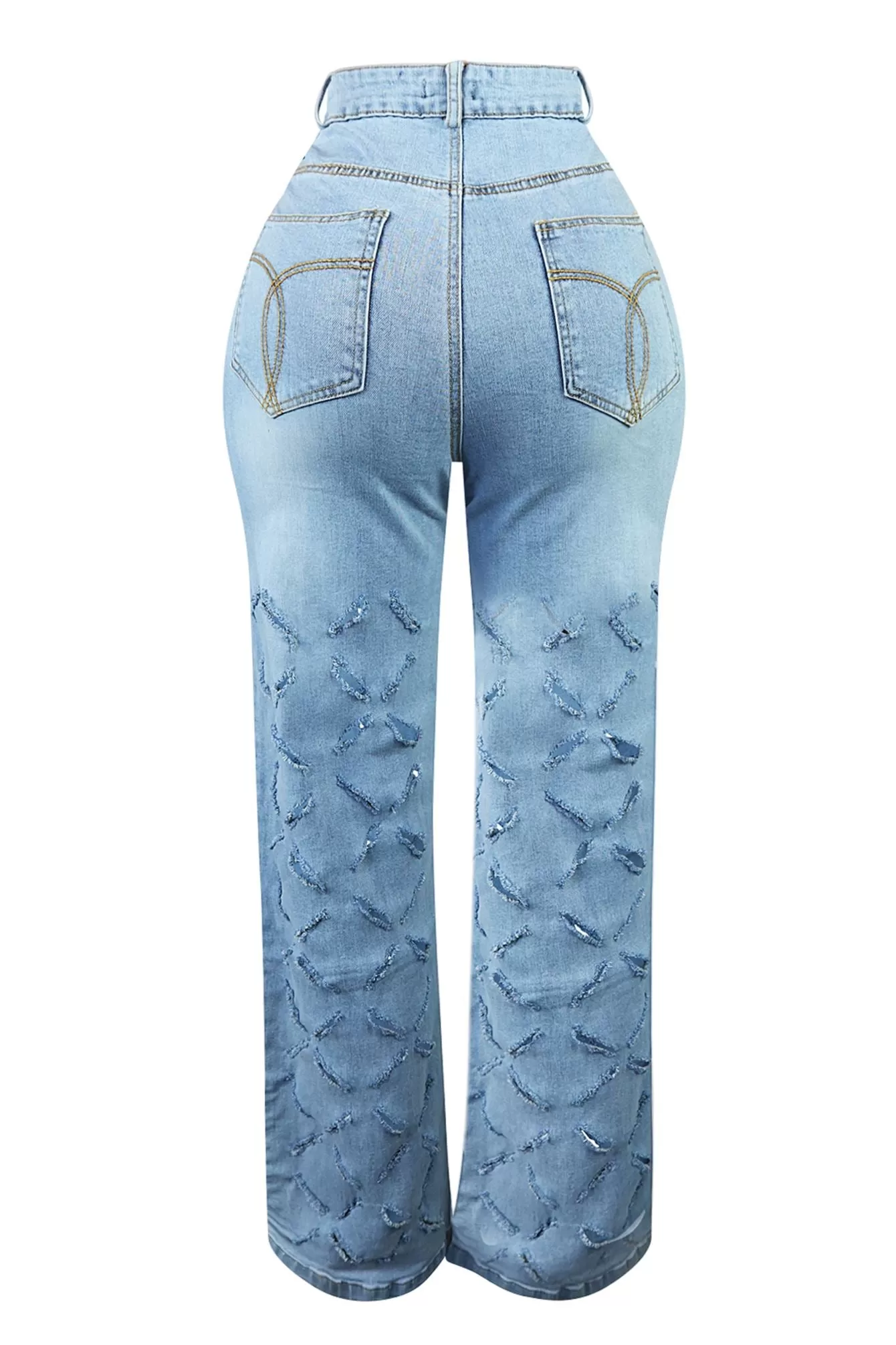 Cross You Over Cutout Denim Jeans